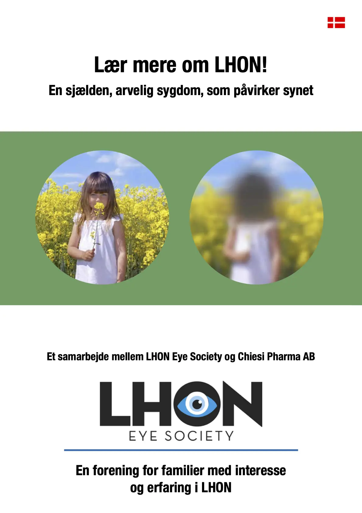 cover image for brochure about LHON in Danish